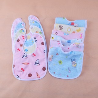 Yếm ăn dặm cotton chống thấm cho bé