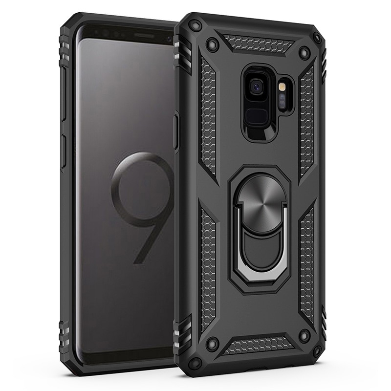 Ốp điện thoại khung kim loại chống sốc có giá đỡ cho Samsung Galaxy S8 S9 S10 Plus S10e S10 5G S8+ S9+ S10+