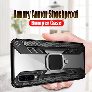 Ốp lưng cứng có nhẫn từ cho điện thoại Samsung Galaxy A7 2018 A9 2019 A20 A30 A50 A10 A7 2018