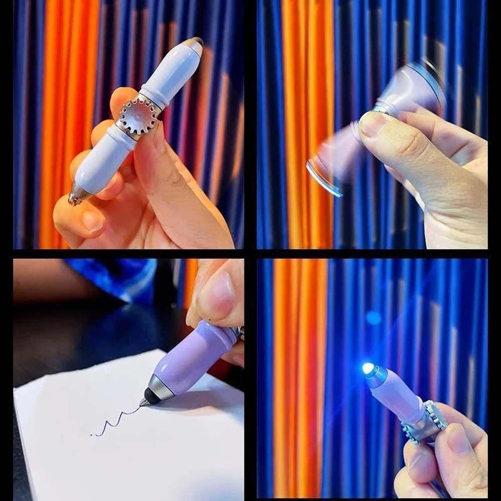 Con Quay Đồ Chơi Fidget Spinner LED 2 Trong 1 REBUY1 Cho Học Sinh