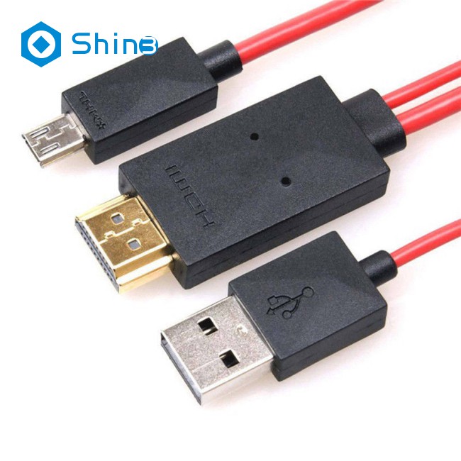 Cáp Chuyển Đổi Từ Shin3 Micro Usb Sang Hdmi 1080p Hd Tv 11pin Cho Điện Thoại Android Samsung