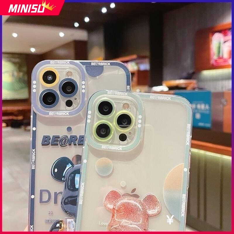 Ốp Điện Thoại Silicon Bảo Vệ Camera In Hình Gấu Cho VIVO V23 V23E V21 V21E V20 V20SE V20Pro V15 V15Pro V17 V11i X80 X70 X60 Pro