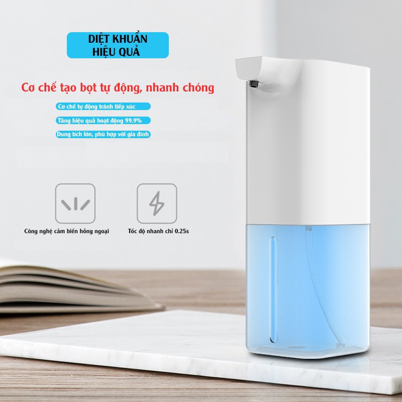 Máy Rửa Tay Cảm Biến Hồng Ngoại Tự Động Tạo Bọt Thông Minh Dung Tích Lớn 350
