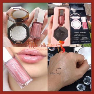 Set Fenty Beauty Diamond Bomb Baby Mini Lip Gloss And Highlighter Set Bộ Trang điểm Thefaceholic Com