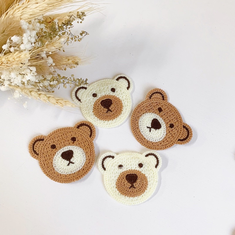 Gấu thêu đính quần áo phụ kiện trang trí