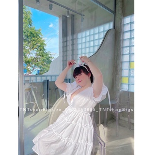 Đầm xòe 3 tầng cổ v ảnh thật 100%
