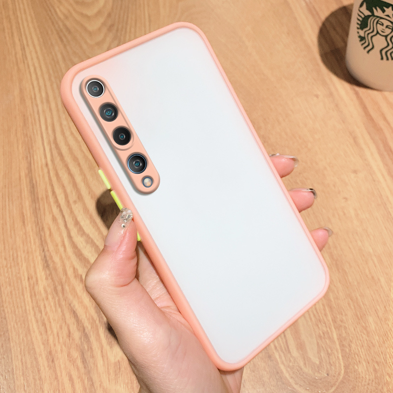 Ốp Điện Thoại Nhựa Cứng Trong Suốt Màu Kẹo Trơn Bảo Vệ Camera Cho Xiaomi Mi 10 Ultra Mi10 Pro Mi 10 Lite 9 8