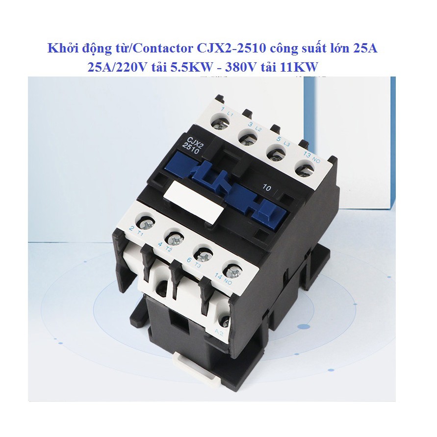 Khởi động từ/Contactor - khởi động từ 1 pha,3pha công suất tải 12A/18A/25/32A từ 0 - 15KW