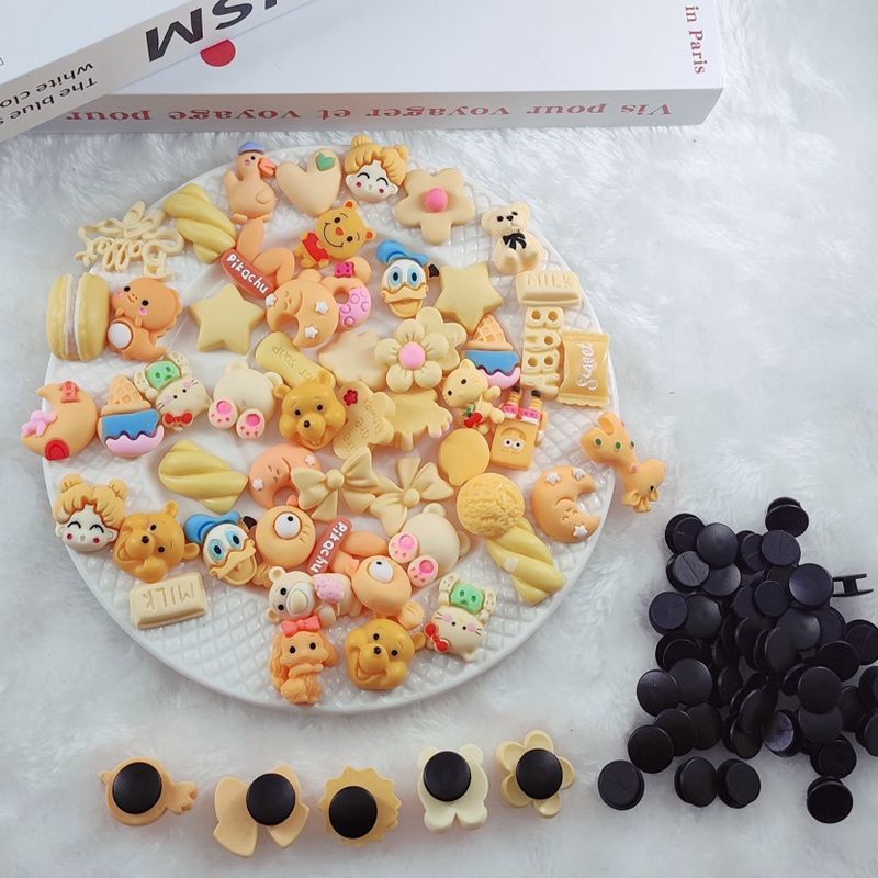 Set 50 Phụ Kiện Trang Trí Dép Crocs Jibbitz Hình Gấu Đáng Yêu