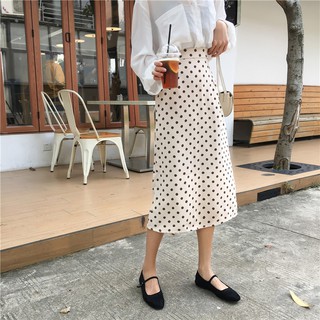 [ORDER] Chân váy bút chì chấm bi dài V050