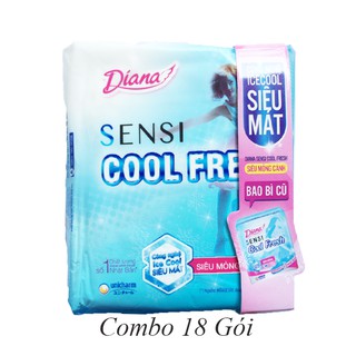 Combo 18 Gói BVS Diana Sensi Cool fresh( có cánh)