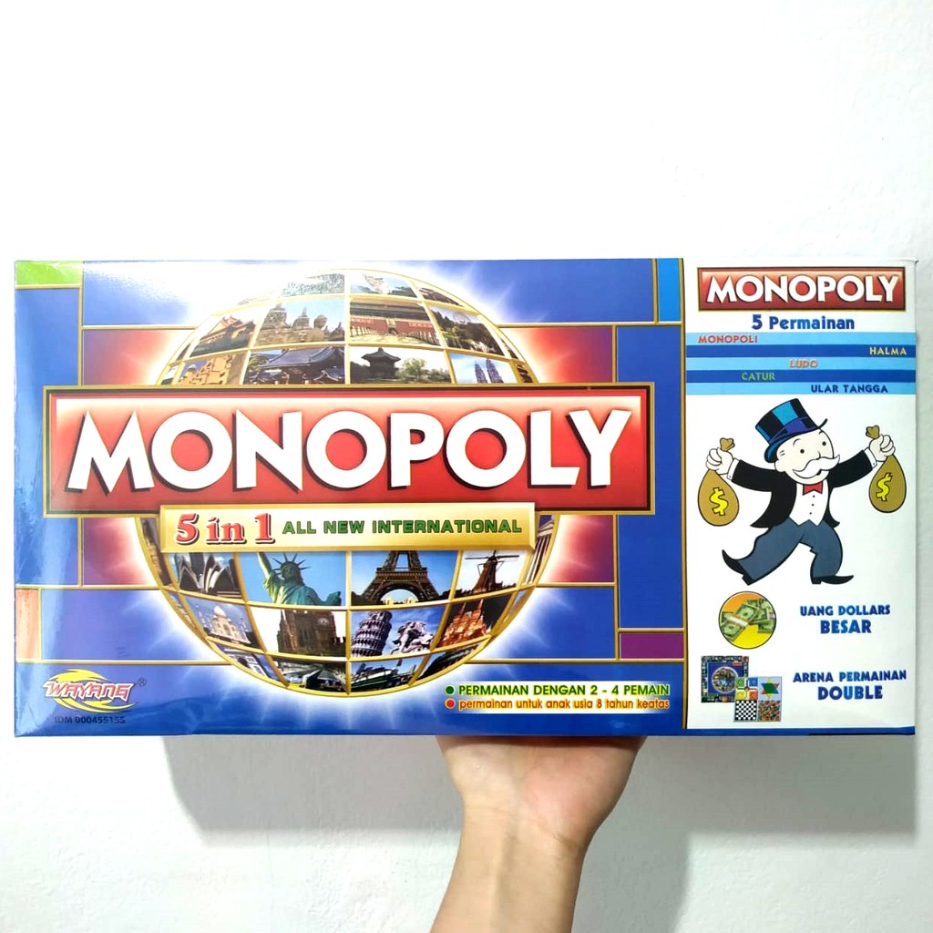 Bộ Cờ Tỷ Phú Monopoly 5 Trong 1 5in1