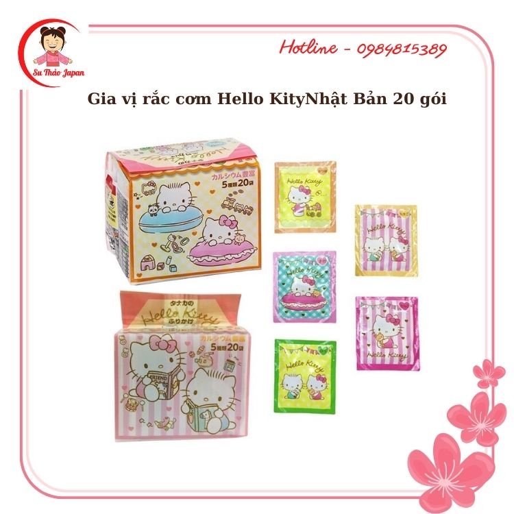 Gia vị rắc cơm Hello kitty cho bé Nhật Bản
