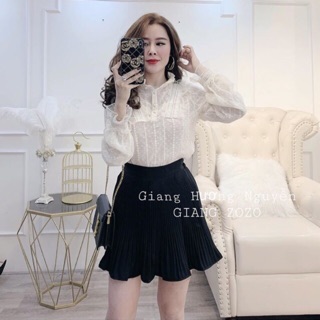 Áo sơ mi ren tiểu thư hàng quảng châu l1