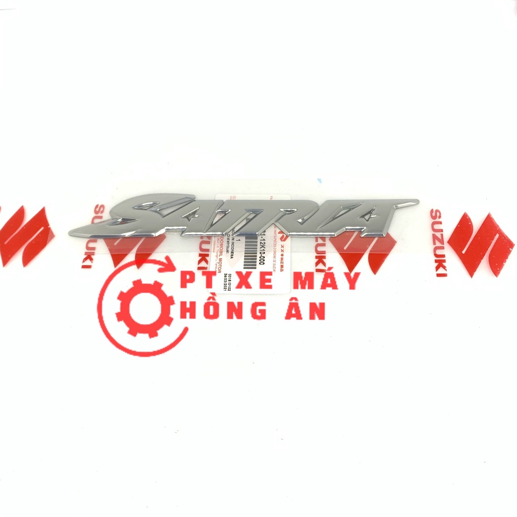 Tem chữ Satria, Logo Satria bản Predator nhập khẩu chính hãng Suzuki Indonesia - PT HỒNG ÂN