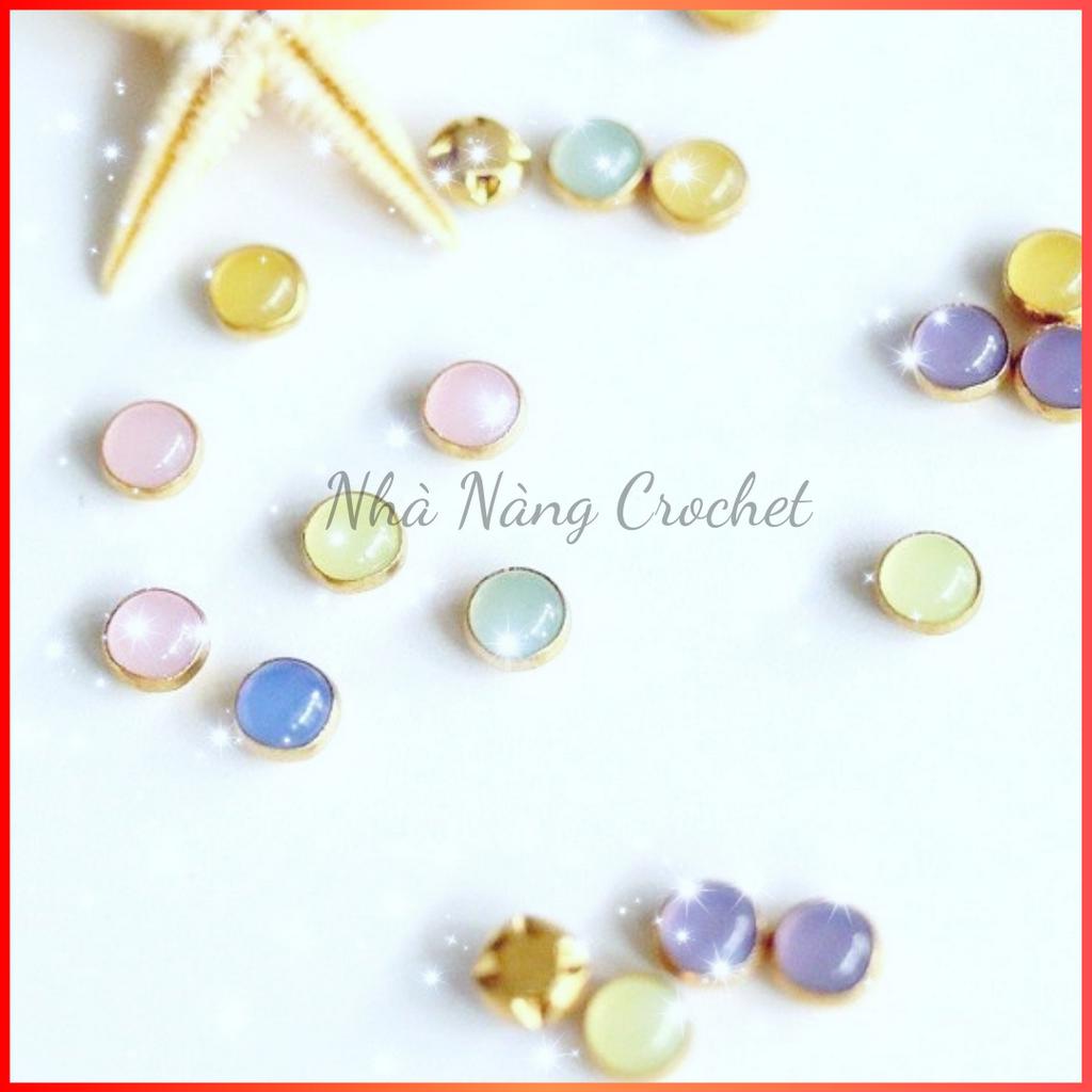 Nút Áo Siêu Mini 4mm 5mm May Quần Áo Búp Bê OB11 BJD