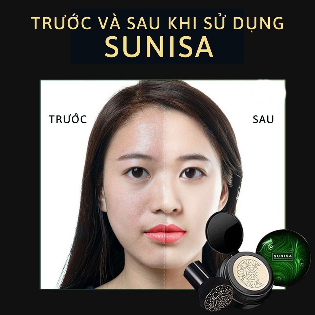 Phấn nước Sunisa chính hãng, kem nền Sunisa che khuyết điểm hoàn hảo, cushion sunisa chống nước duy trì trang điểm