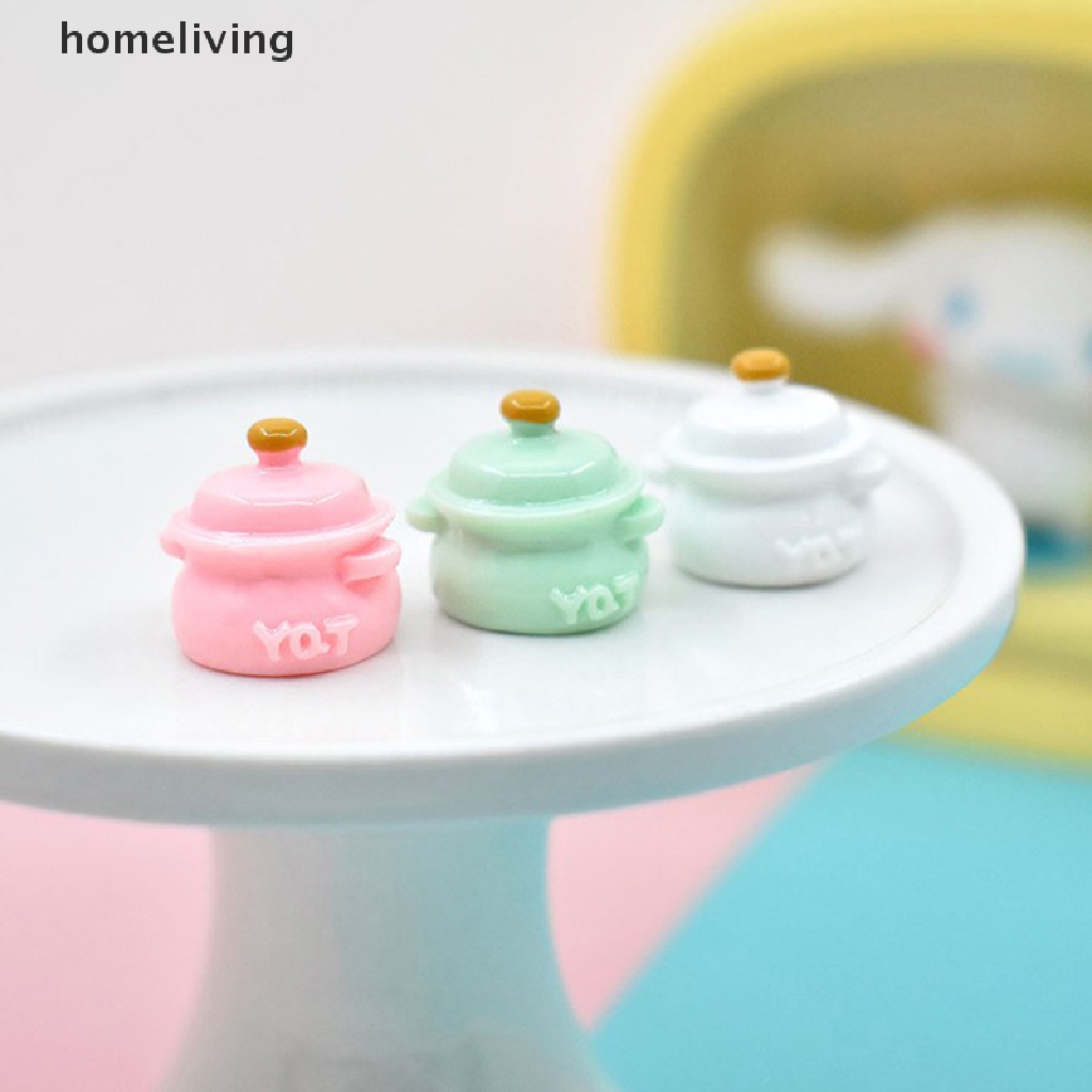 Bộ 2 Mô Hình Nồi Nấu Súp Mini Trang Trí Nhà Búp Bê