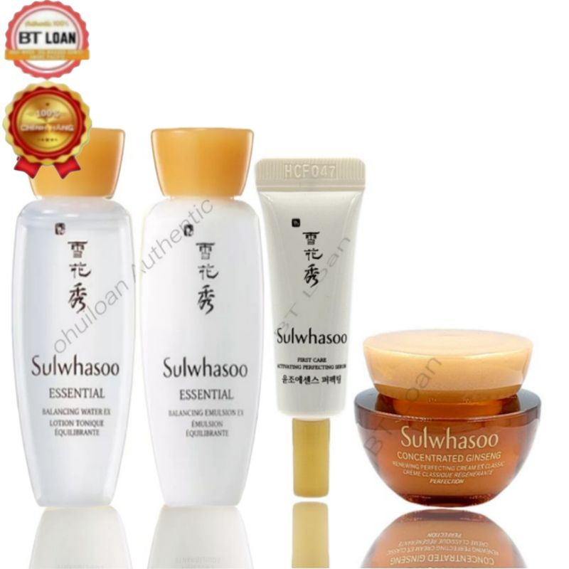 Set dưỡng da nhân sâm phục hồi tái tạo da cứu tinh của làn da nhạy cảm SULWHASOO ginseng