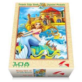 Tranh xếp hình 108 mảnh và 30 mảnh - NÀNG TIÊN CÁ - 108-088-030-103