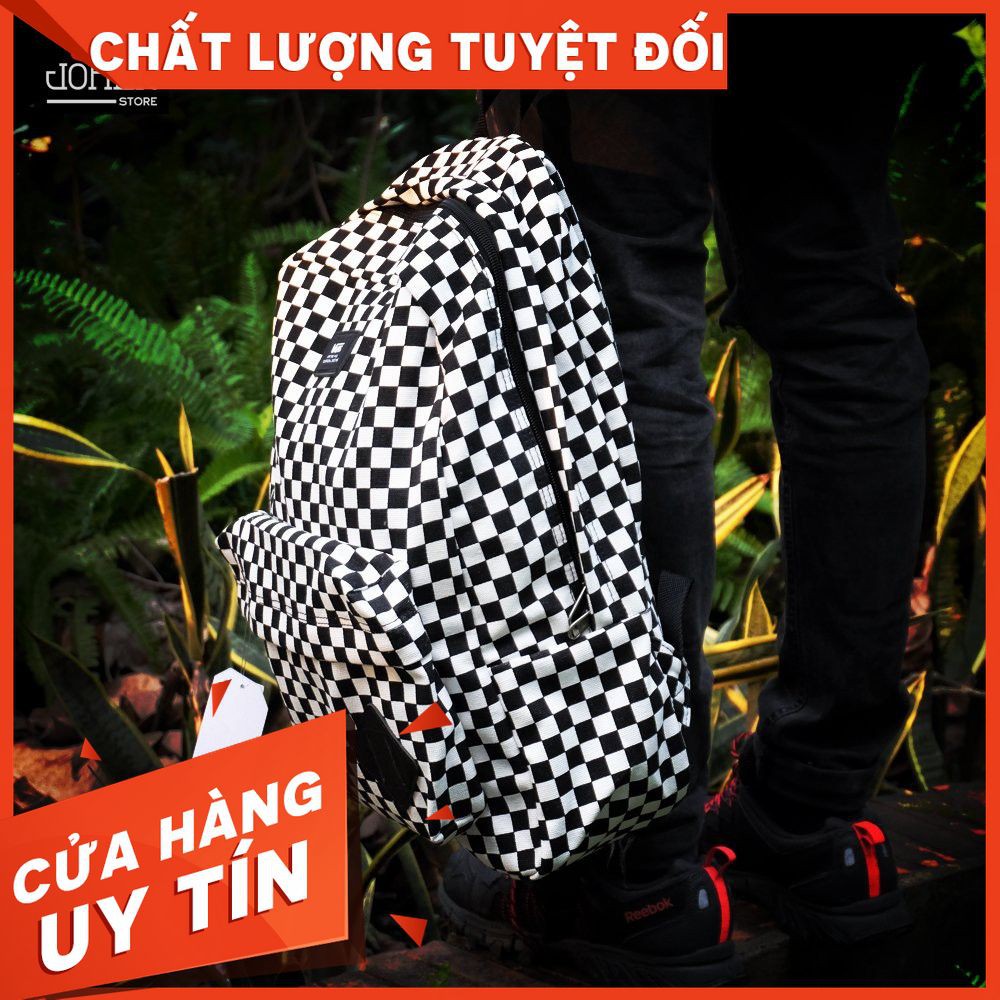 Balo Đi Học Nam Nữ  Van.s Old Skool Black/White Checkerboard