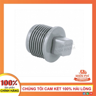 Nút bịt ren ngoài nhựa PVC size 21