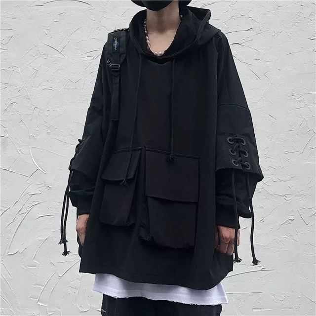 Áo hoodie đan dây túi hộp | BigBuy360 - bigbuy360.vn