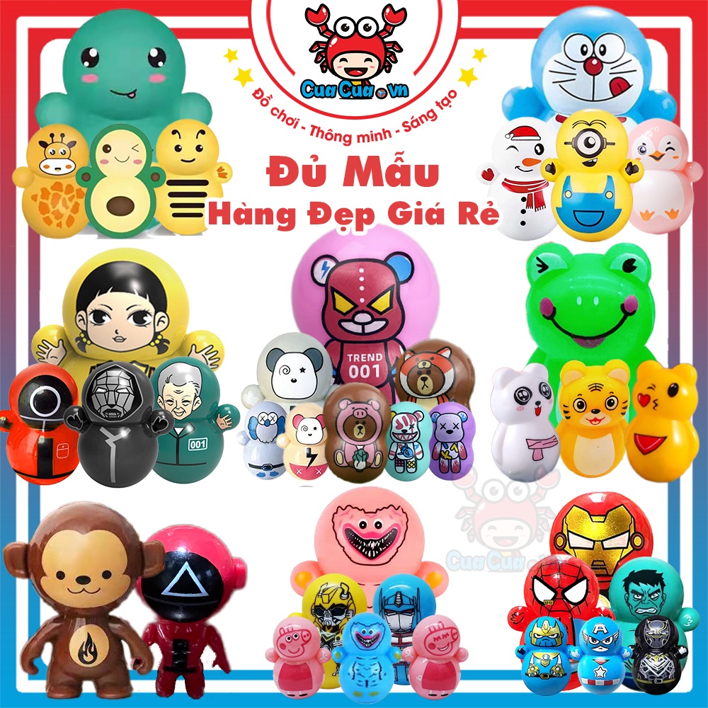 Lật đật SquidGame Mini, Đồ Chơi Lật Đật Mini Cánh Cụt Cho Bé Cute Dễ Thương, Mybaby
