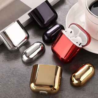 For AirPods 2 1 Case luxury Gold Plating hard Cover Bluetooth Wireless Earphone Case For Air pods Charging Box