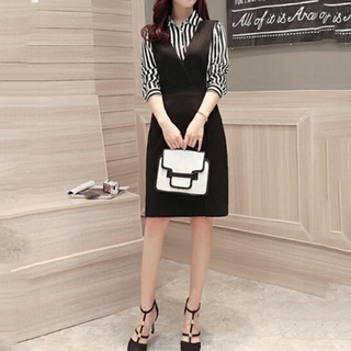 Yếm Váy Nữ Xẻ Trước Váy Dài Qua Gối VannhShop CV0041