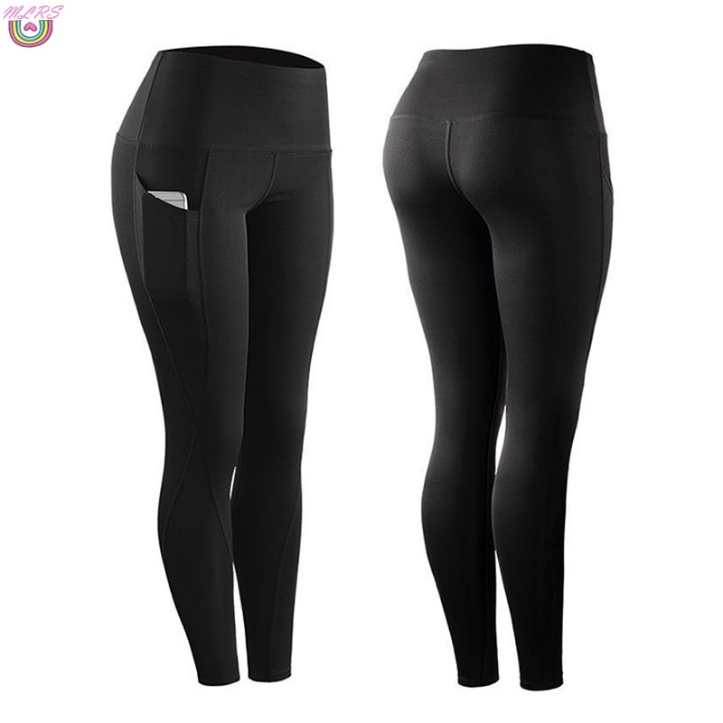Quần Legging Nâng Mông Lưng Cao Có Túi Cho Nữ