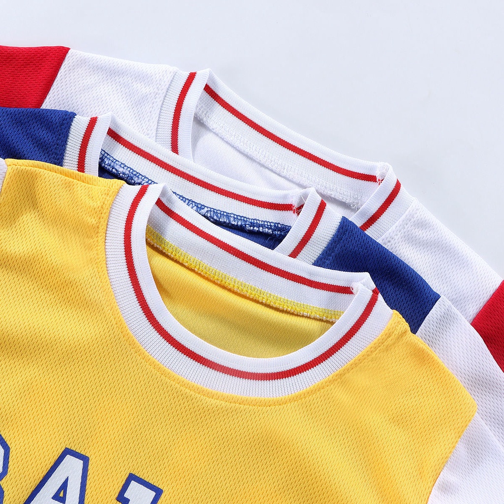 Bộ Đồ Thể Thao Bóng Rổ Ngắn Tay Nhanh Khô Thời Trang Mùa Hè Cho Bé Trai Và Gái