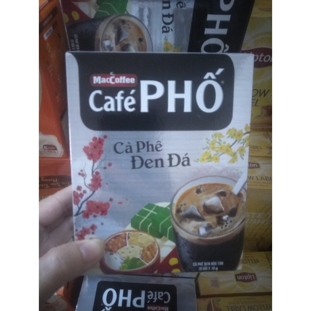 (Có Nowship) Cafe Phố Hòa Tan Đen, Cà Phê Không Đường, Thơm, Ngon