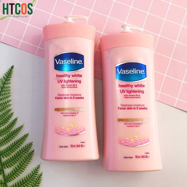 Vaseline sữa dưỡng thể trắng da chống nắng ➖Vaseline Healthy White UV Body Lotion trắng da trong 2 tuần 725ml