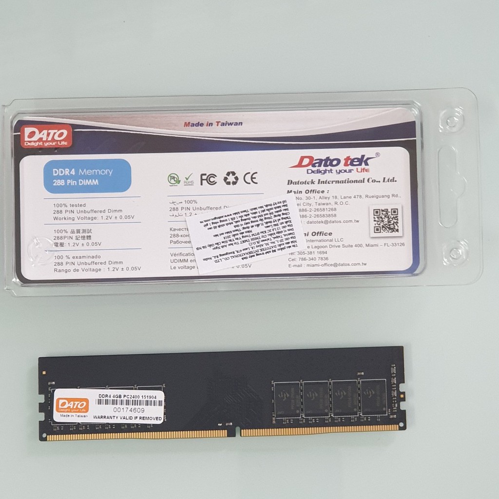 ■︎ Bộ nhớ trong Dato 4Gb DDR4