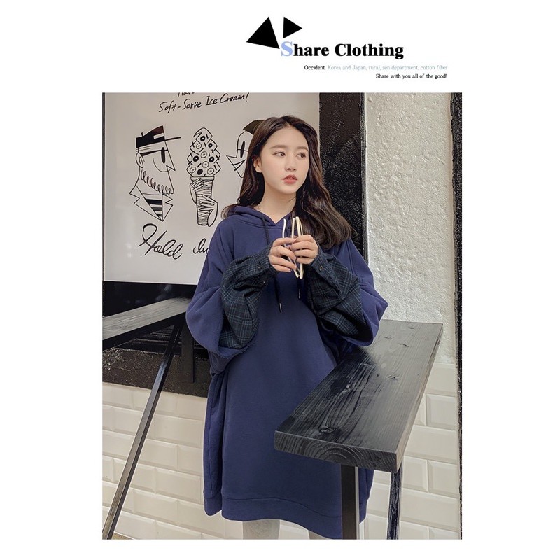 Váy nỉ Ullzang sơ mi / mina’s house