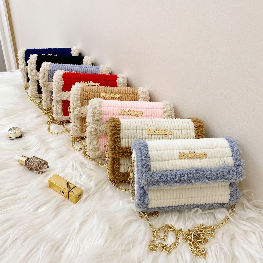 [Mã FAMAYWA2 giảm 10K đơn 50K] Túi Handmade Tự Đan DIY Phối Màu - Nguyên Liệu Đan Túi [Có túi sẵn & Video] | BigBuy360 - bigbuy360.vn