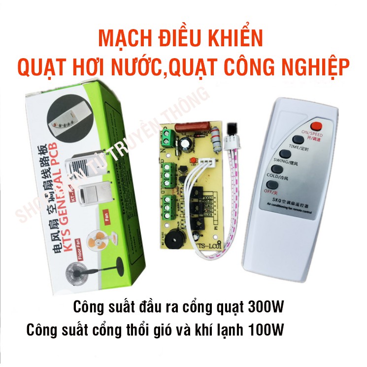 Mạch điều khiển quạt hơi nước và quạt công nghiệp