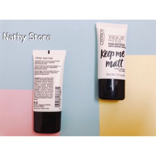 KEM LÓT CATRICE PRIME AND FINE CHO DA DẦU - KIỀM DẦU, SE KHIẾT LỖ CHÂN LÔNG