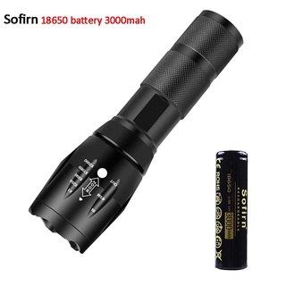 Đèn pin SOFIRN Z01 có nút trên đầu và pin 18650 3000mah