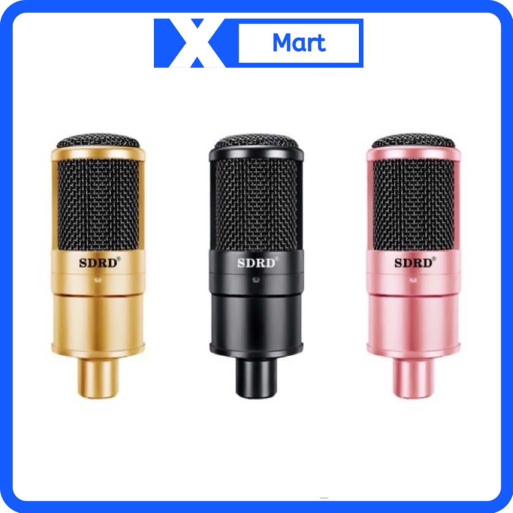 Micro thu âm livestream karaoke SDRD SD203 chính hãng - Micro ghi âm lọc tiếng tốt hàng cao cấp