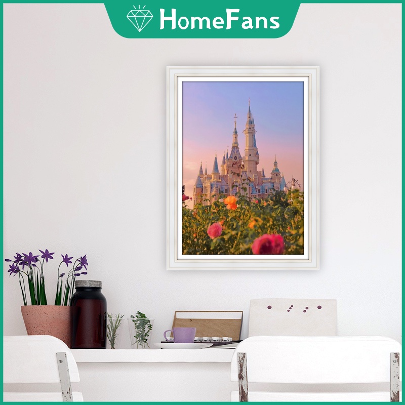 Bộ Tranh Đính Đá 5D Tự Làm 30X40cm Hình Phong Cảnh Thành Phố