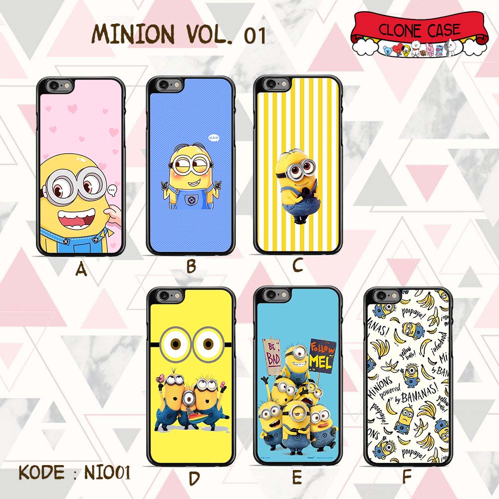 Ốp lưng cứng MINION Samsung E5 E7 Grand 2 J1 2016 Ace Mini J2 core Prime Pro J3 2016 J4 J6 J8 Plus J