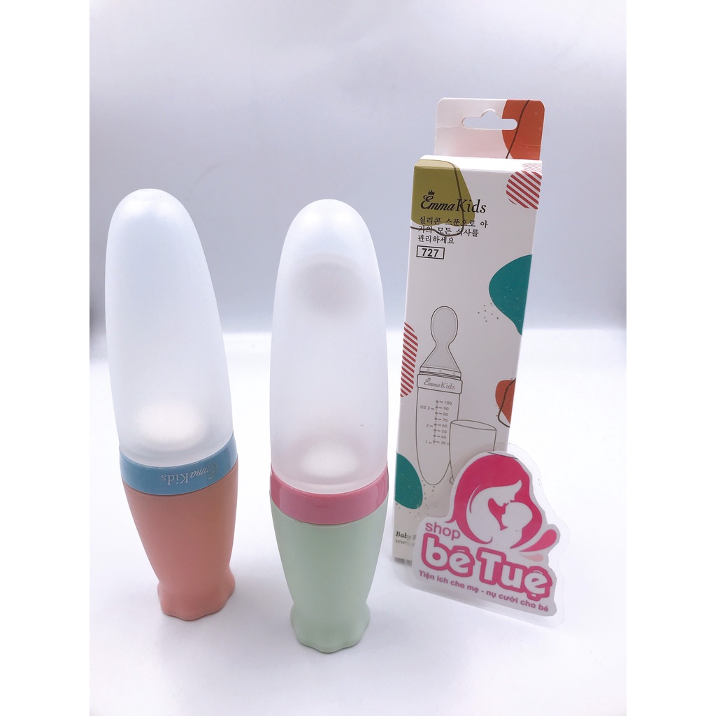 Bình thìa ăn dặm silicon Emma kids cho bé