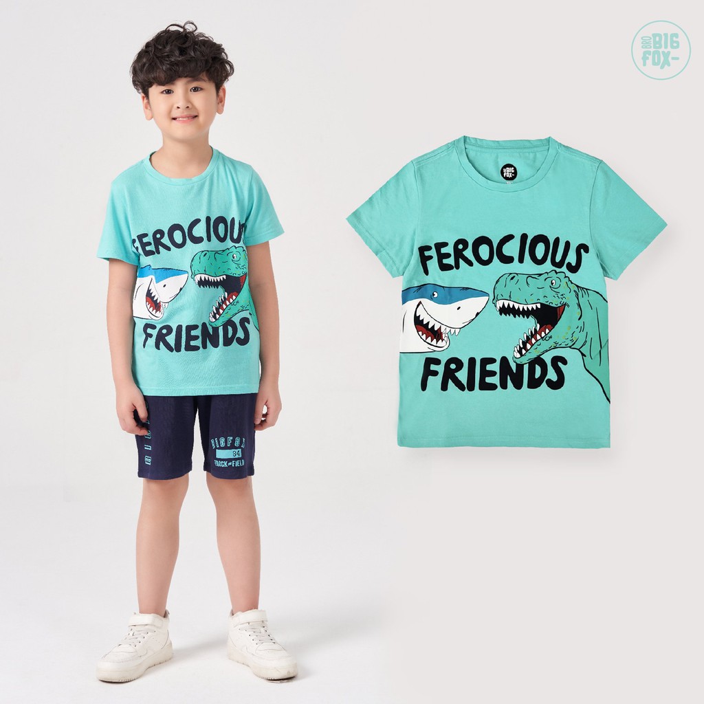 Áo Phông Bé Trai Size Đại BigFox, Áo Thun Trẻ Em Cộc Tay Chất Cotton Hình In Đẹp Cho Bé Cỡ 3-11 Tuổi