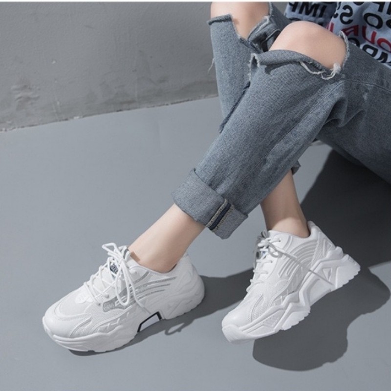 Giày Nữ GN04 Giày Thể Thao Sneakers Giày Độn Đế Nữ 3-4Cm Hottrend Dành Cho Bạn Trẻ Năng Động Cá Tính Và Tăng Chiều Cao