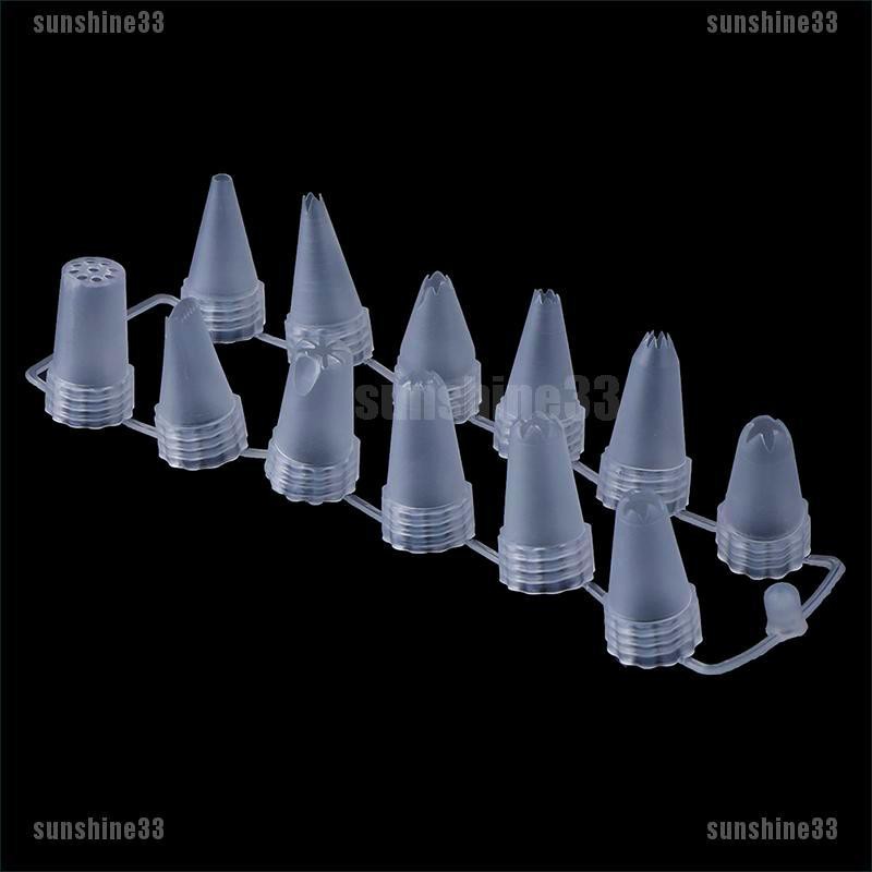 Set 12 Đuôi Bắt Kem Bằng Nhựa Tiện Dụng