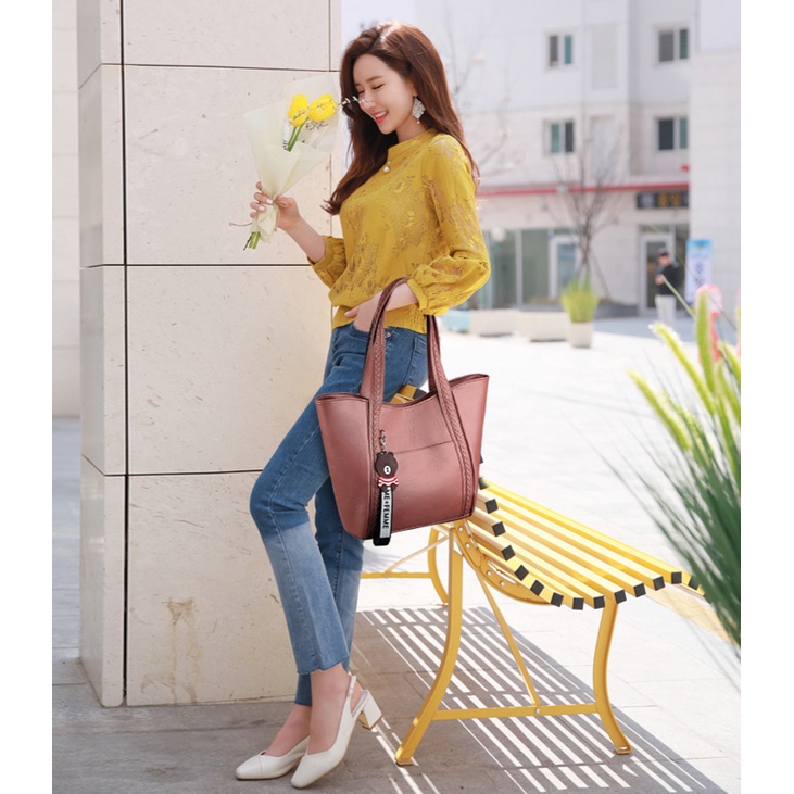 Túi Xách Nữ Đeo Vai Perempuan Phong Cách Hàn Quốc Beg Besar Beg Tangan Wanita Murah Cantik