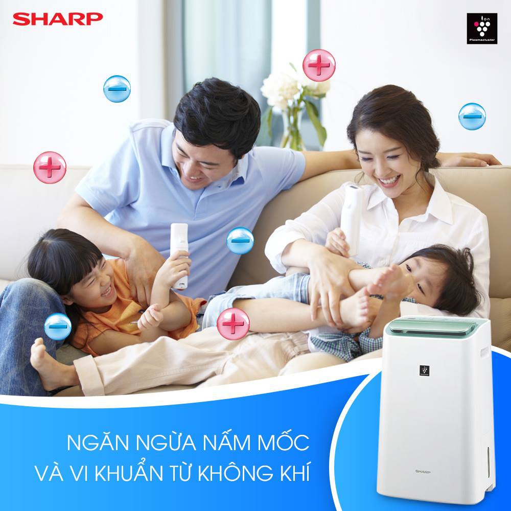 [Mã ELHA10 giảm 6% đơn 5TR] Máy hút ẩm và lọc không khí Sharp DW-E16FA-W (38m2)