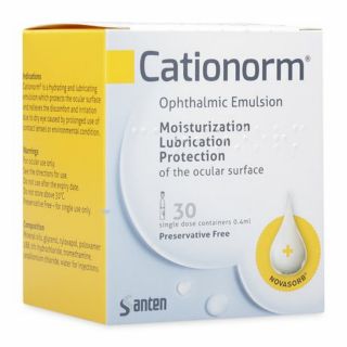 THUỐC NHỎ MẮT CATIONORM NƯỚC MẮT NHÂN TẠO